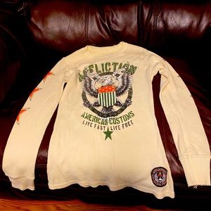 Ladies American Custom Affliction Long Sleeve Shirt. Soft cotton material...